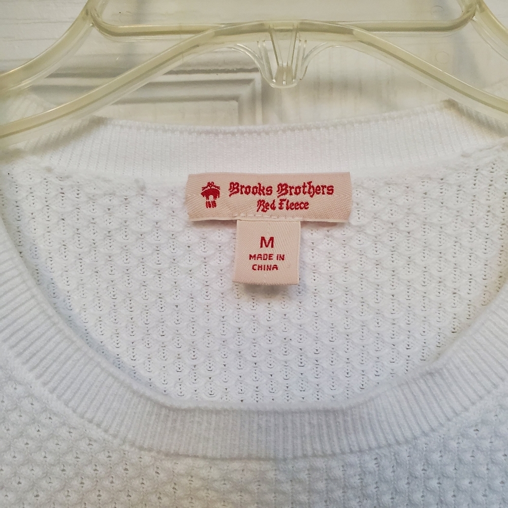 Brooks Brothers Striped Cotton Sweater - sz M - Picture 3 of 4